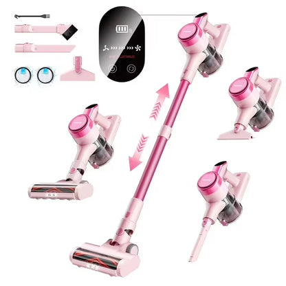 Cordless Vacuum Cleaner,23Kpa 48Mins Powerful Suction Vacuum LED Display,Lightweight Stick for Hardfloor/Carpet/Pet Hair