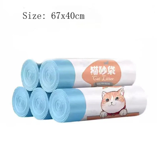 Smart Cat Litter Box Garbage Bag Drawstring Thickened Cat Collection Storage Poop Bags